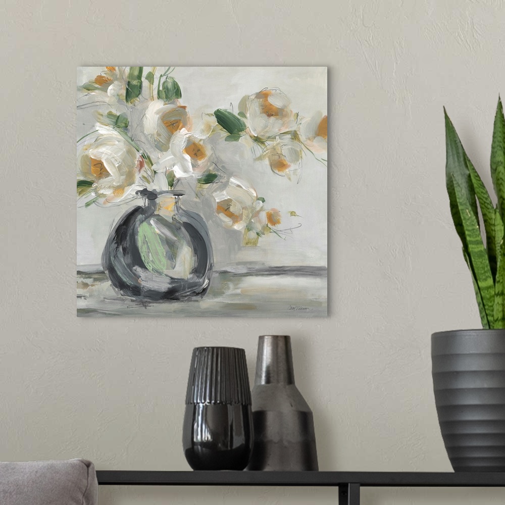 A modern room featuring Floral Rhapsody