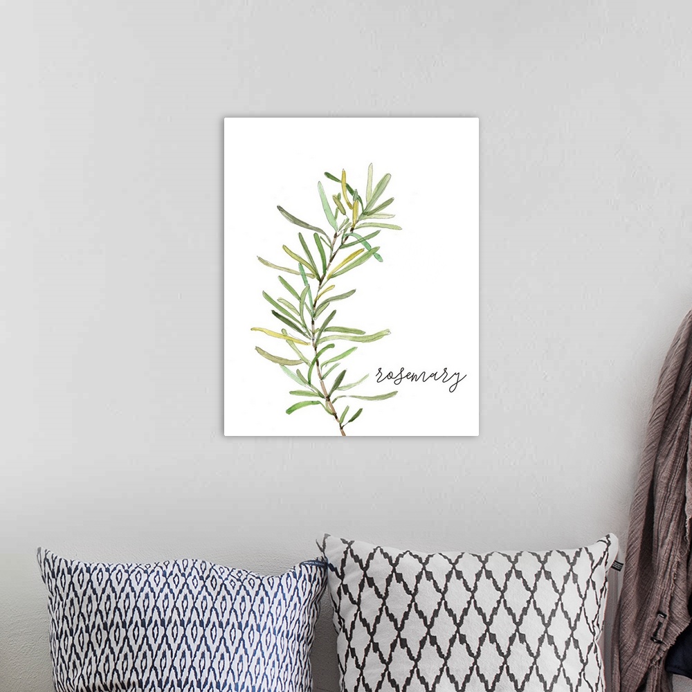 A bohemian room featuring Fresh Sprig Rosemary