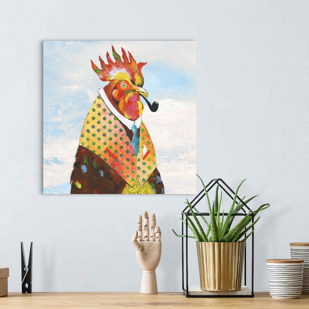 A bohemian room featuring Groovy Rooster and Sky