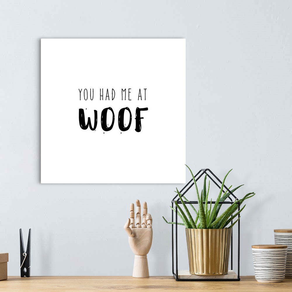 A bohemian room featuring Humorous sentiment art for dog lovers.