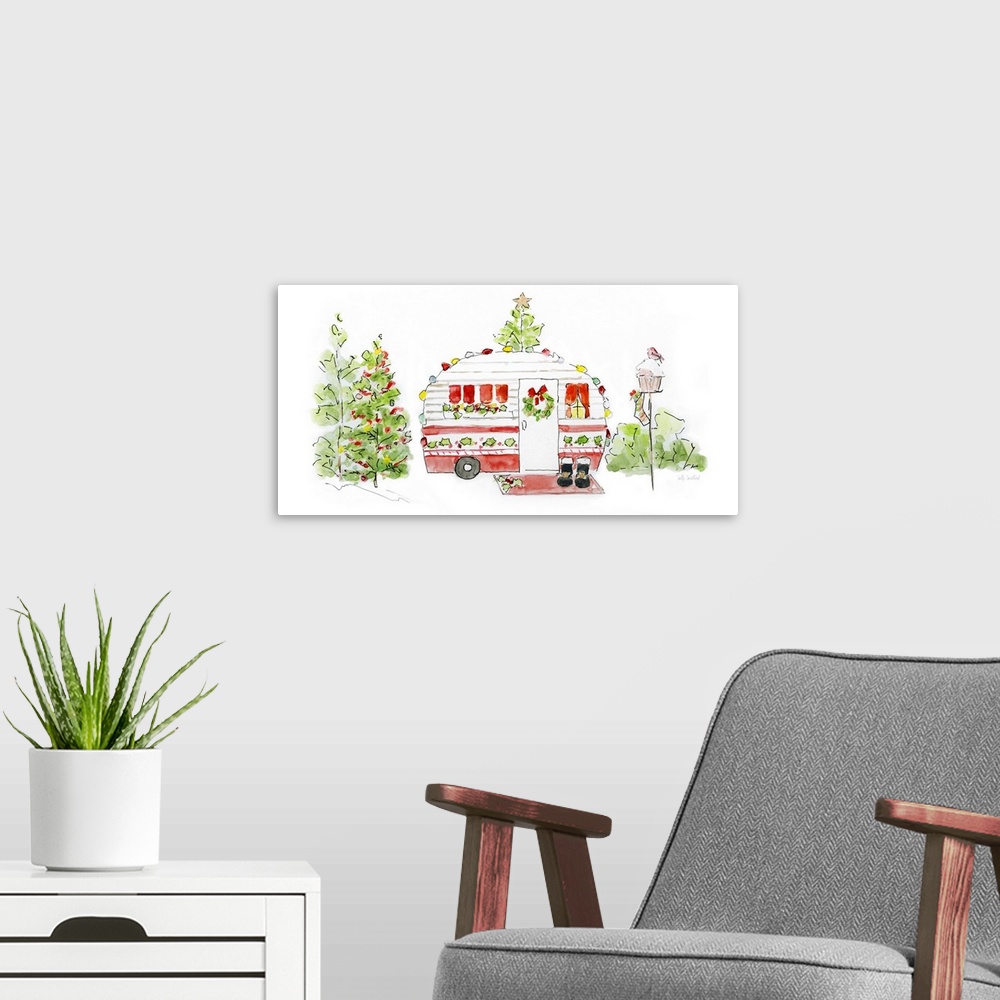 A modern room featuring Holiday Camper II