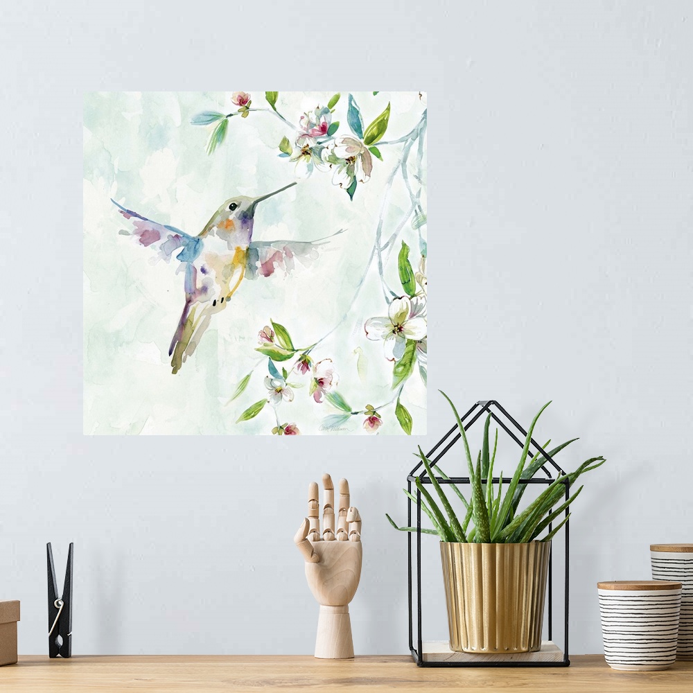 A bohemian room featuring Hummingbird I