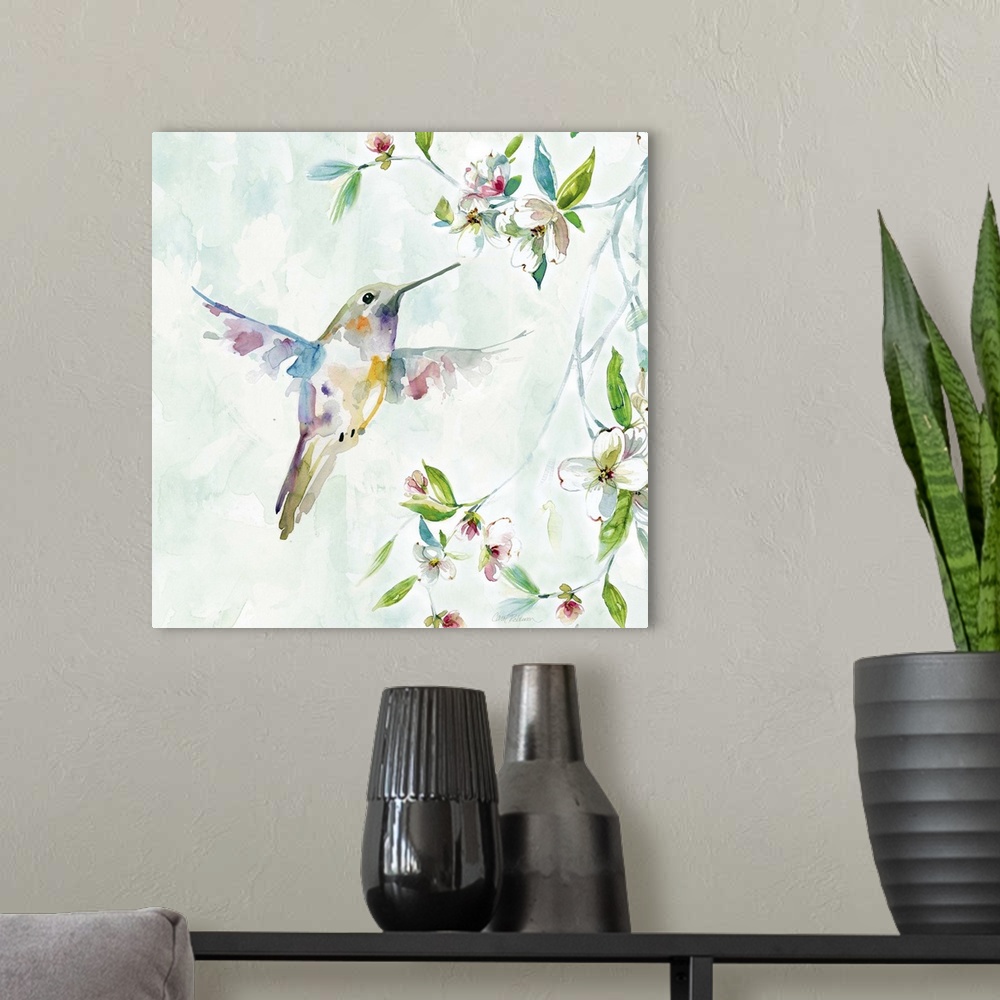 A modern room featuring Hummingbird I