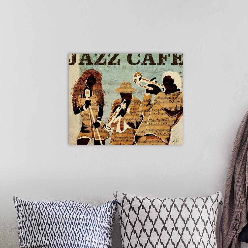 A bohemian room featuring Jazz Cafe