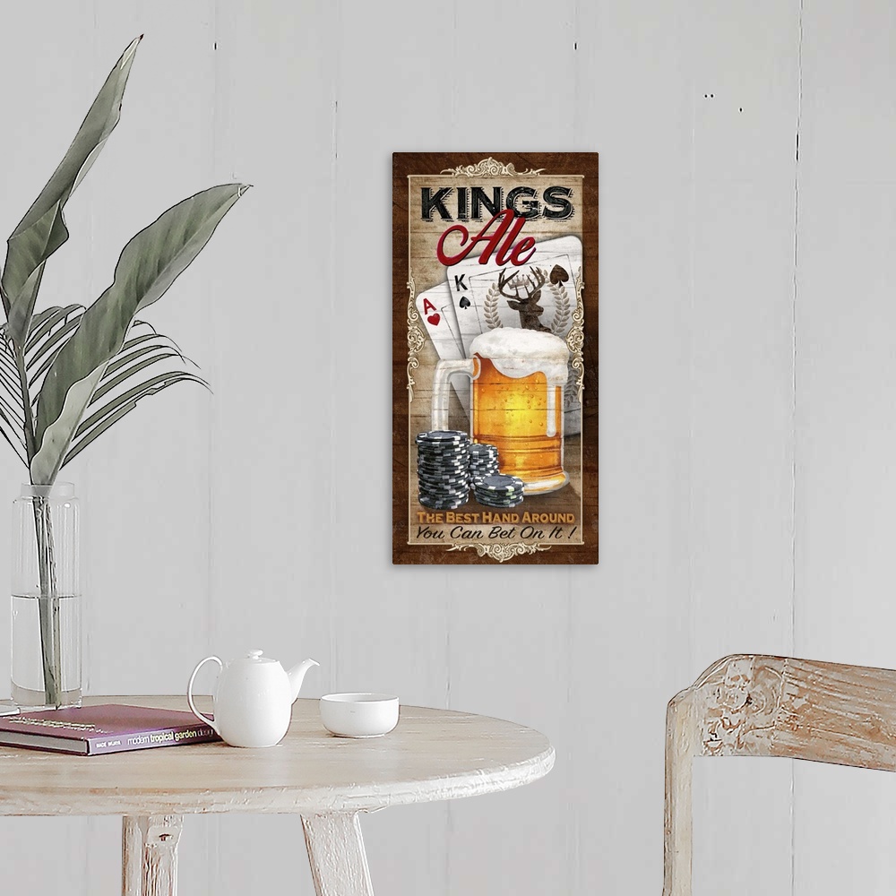 A farmhouse room featuring King Ale