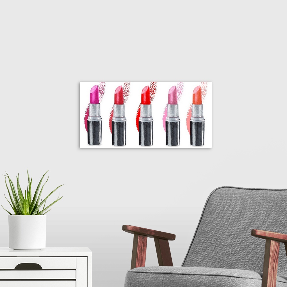 A modern room featuring Lipstick Row
