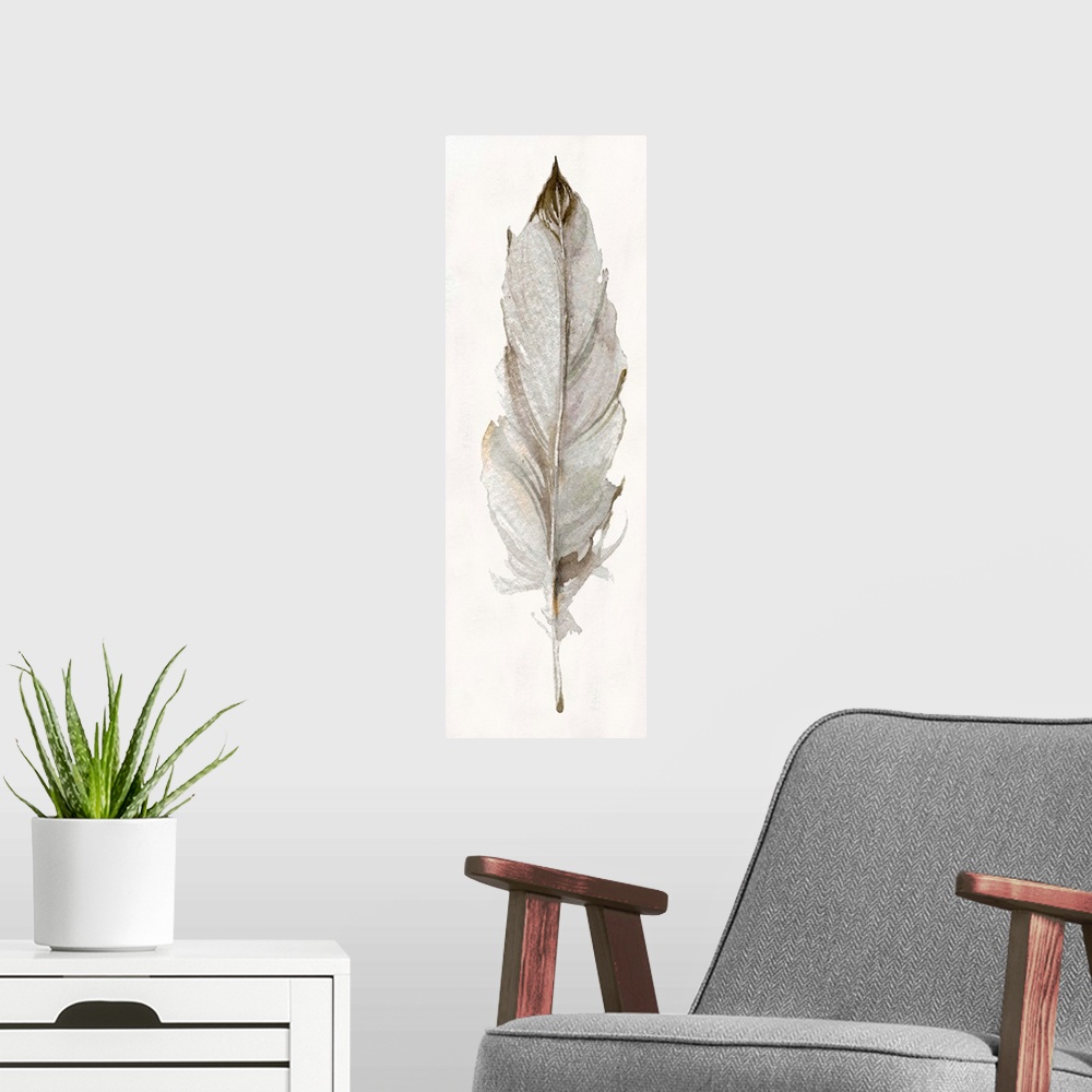A modern room featuring Neutral Feather II