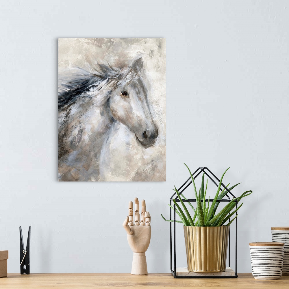 A bohemian room featuring Neutral Horse