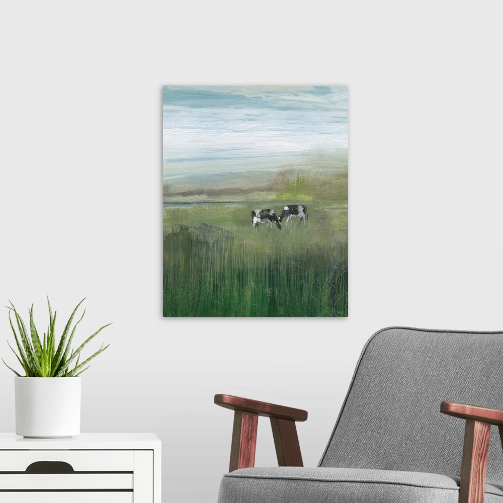 A modern room featuring Out To Pasture I