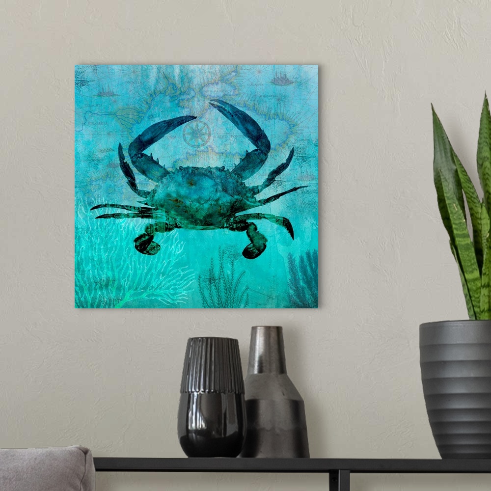 A modern room featuring Pacific Crab