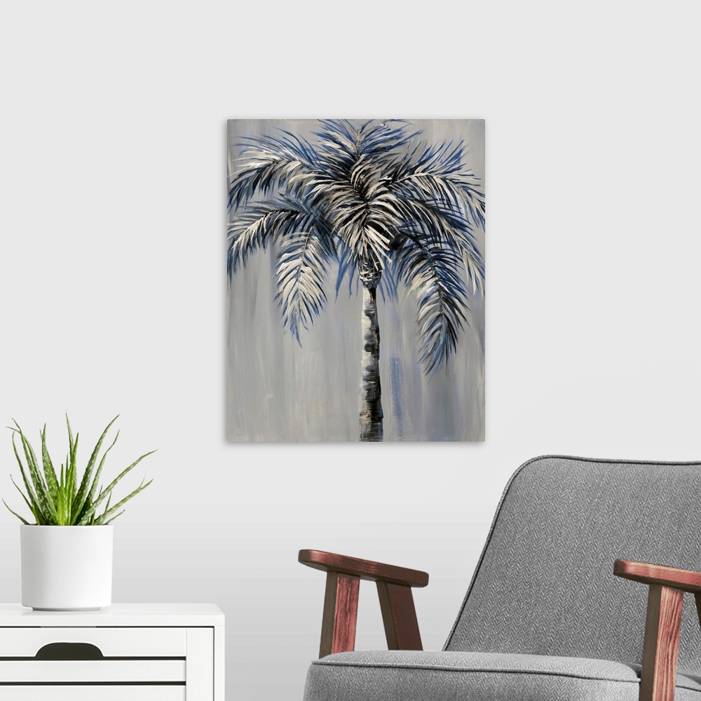 A modern room featuring Palm Magic Evening I