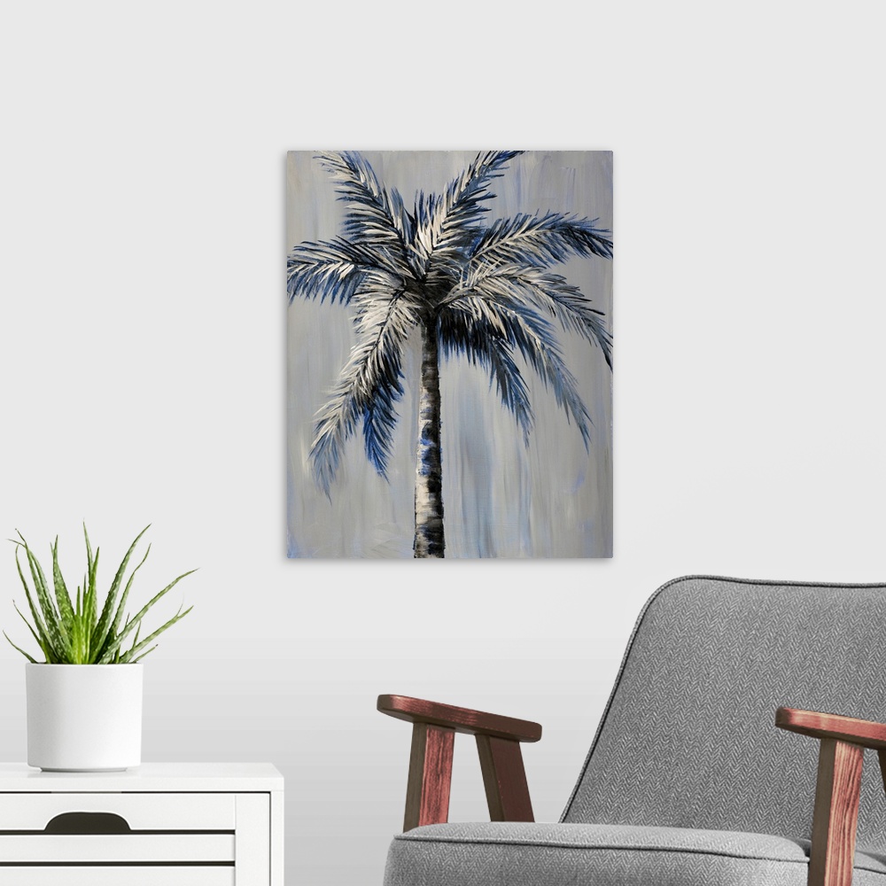 A modern room featuring Palm Magic Evening II
