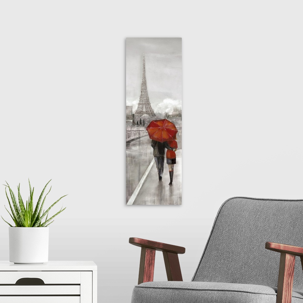 A modern room featuring Paris Stroll