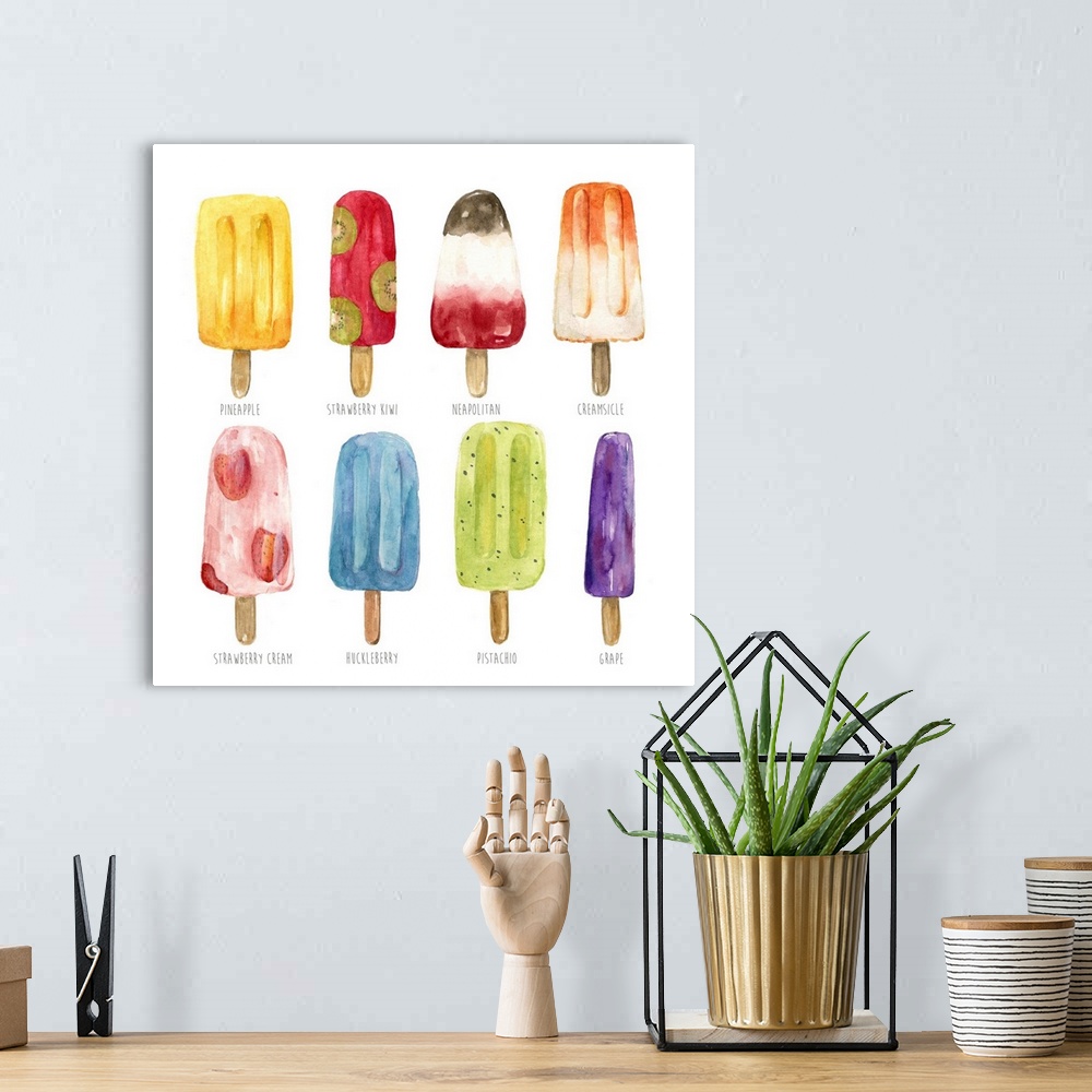 A bohemian room featuring Popsicles Come Chill