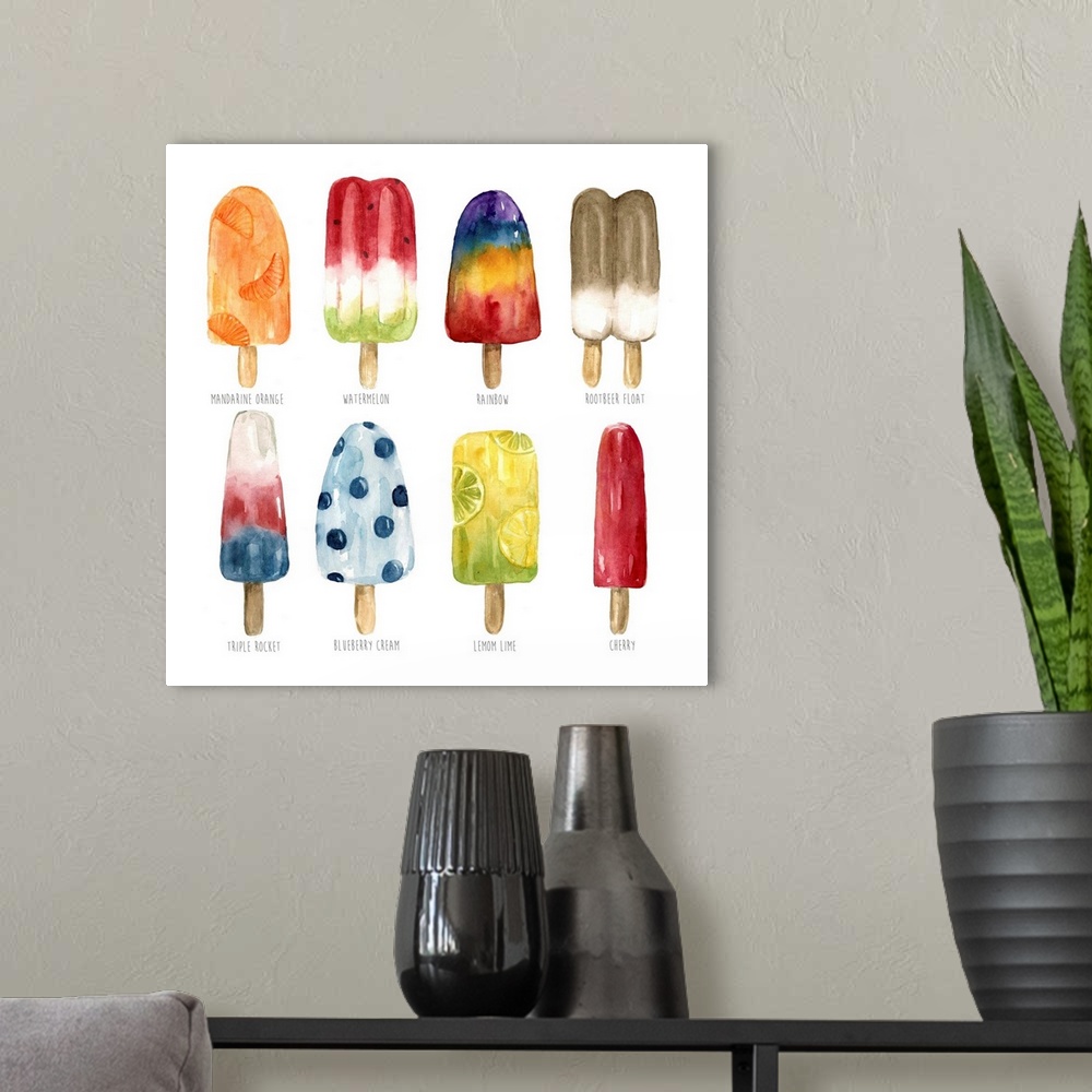 A modern room featuring Popsicles Favorite Flavor