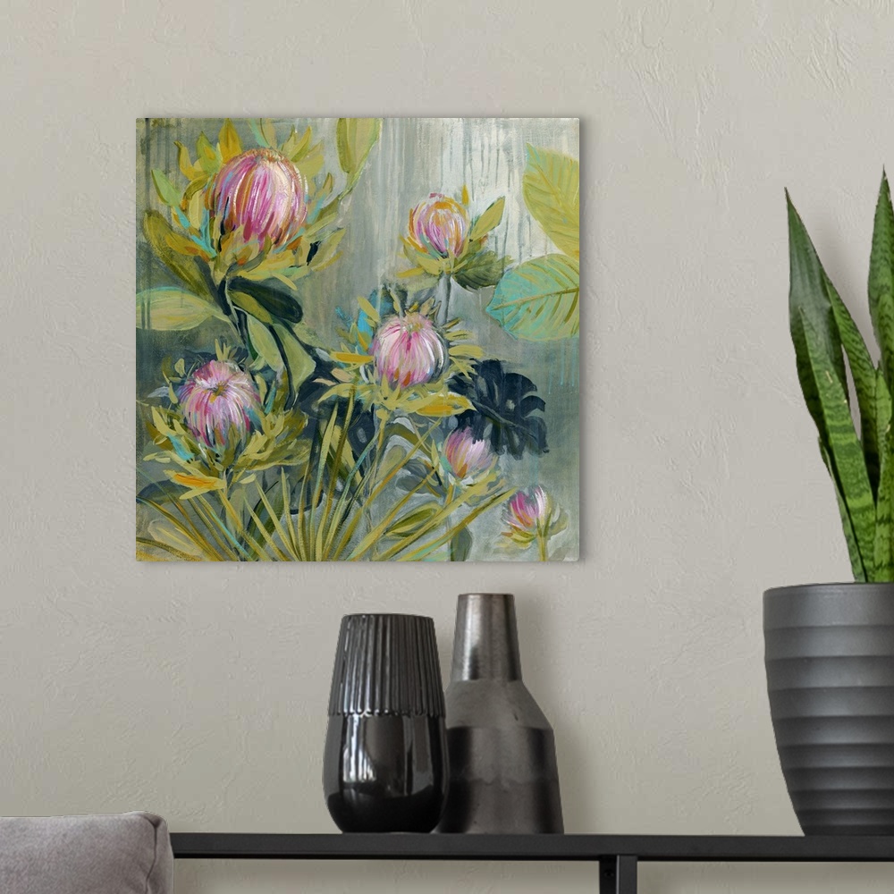 A modern room featuring Protea Catching Rain