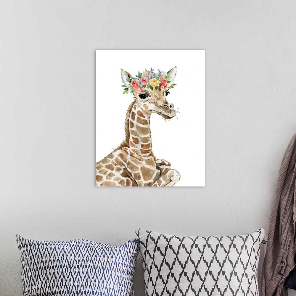 A bohemian room featuring Savannah Giraffe
