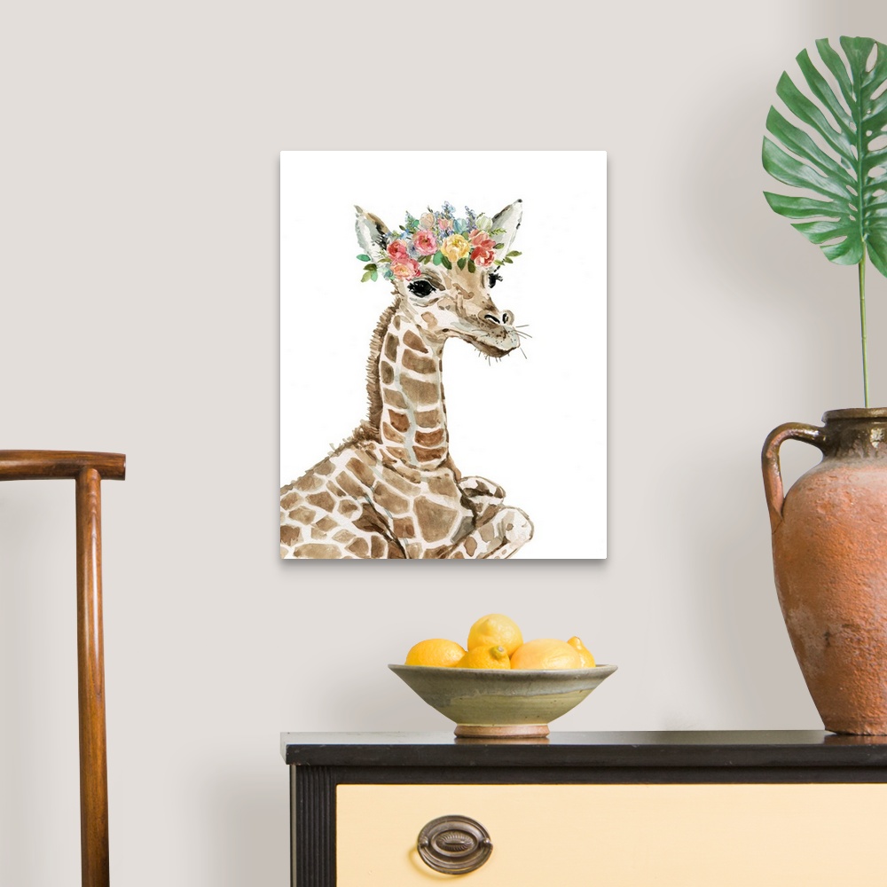 A traditional room featuring Savannah Giraffe