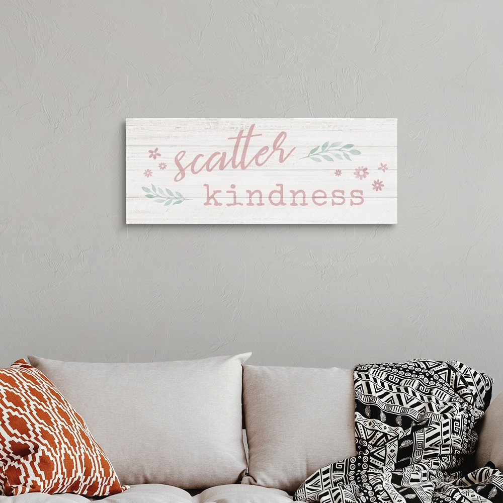 A bohemian room featuring Scatter Kindness