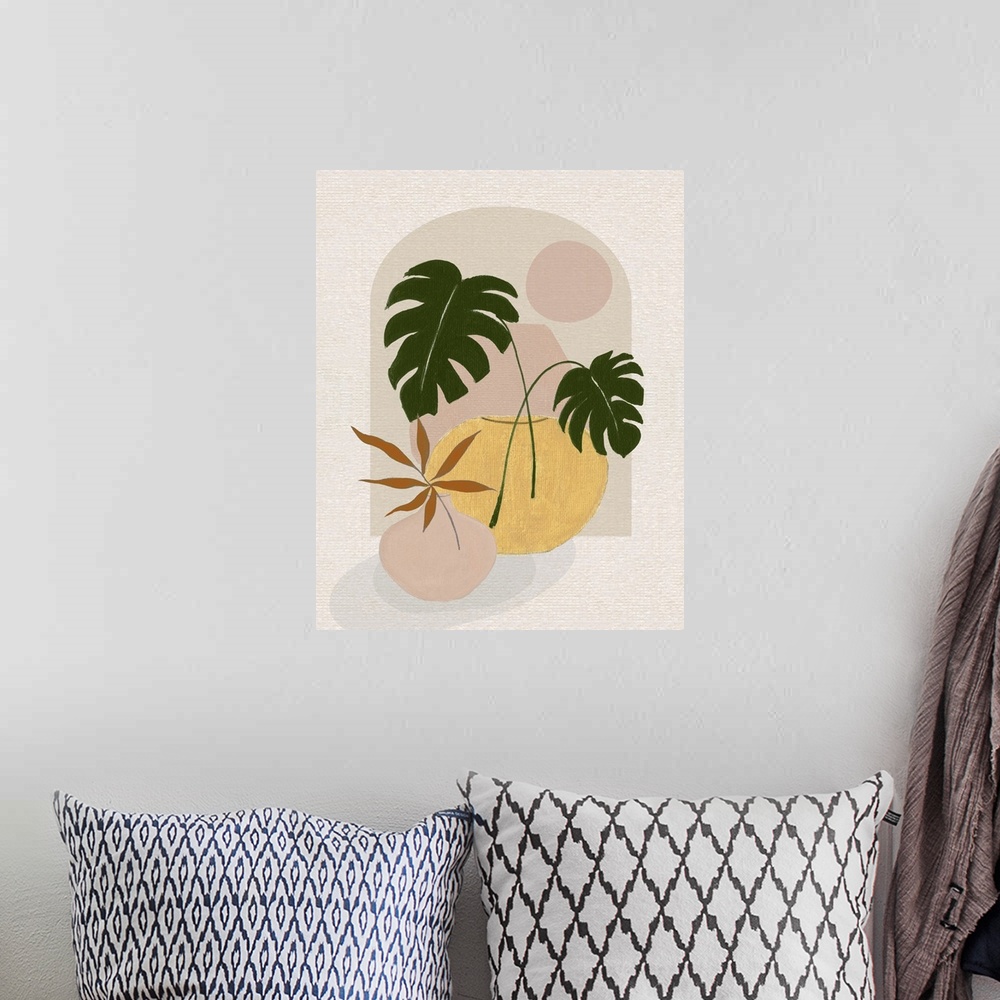 A bohemian room featuring Simple Nature Sunset II