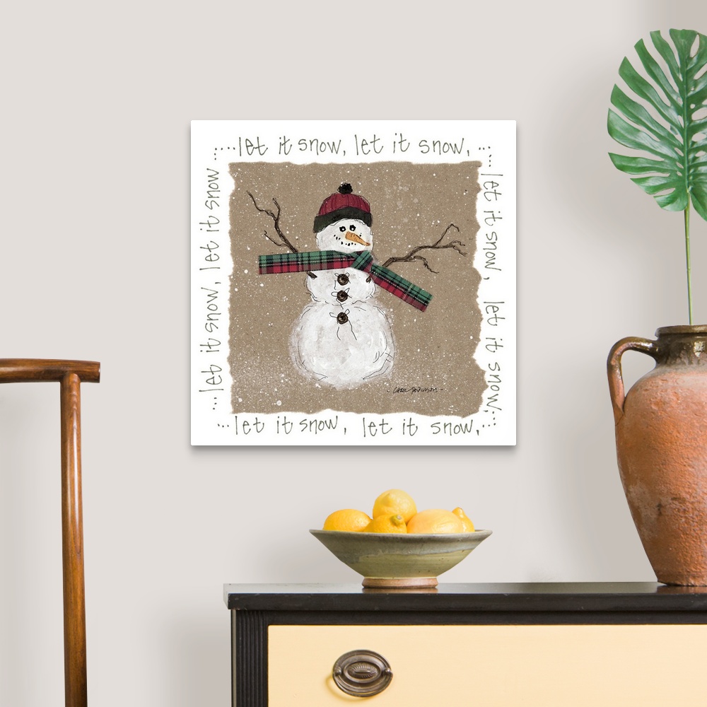 A traditional room featuring Snowman
