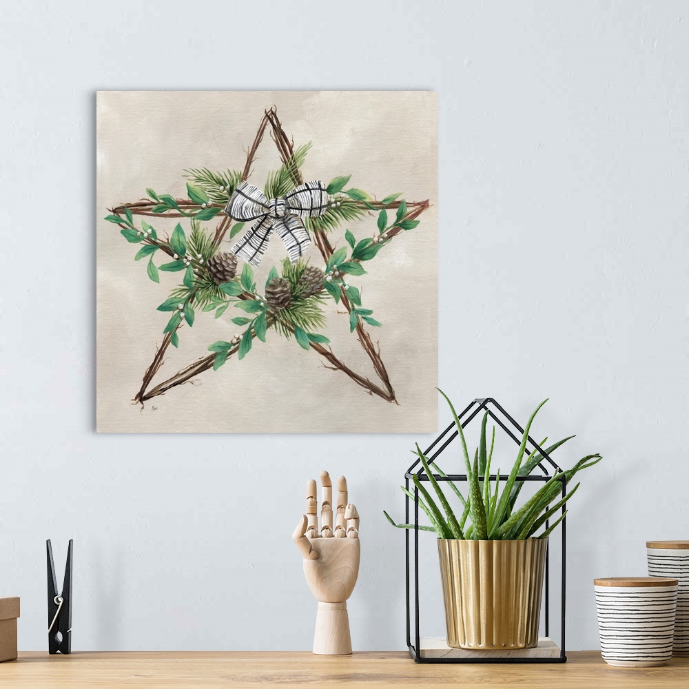 A bohemian room featuring Star Wreath