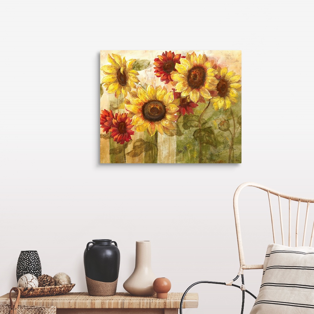 A farmhouse room featuring Sunflower's Delight