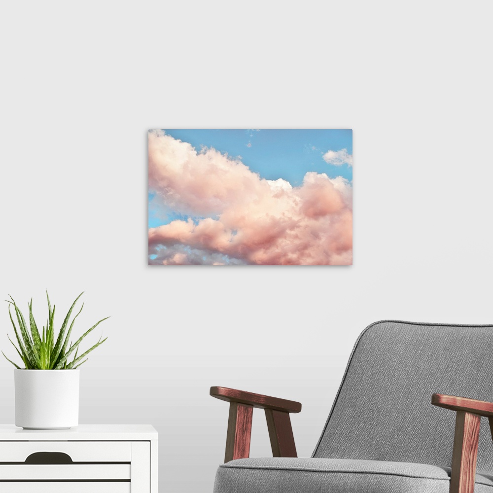 A modern room featuring Toasty Clouds I