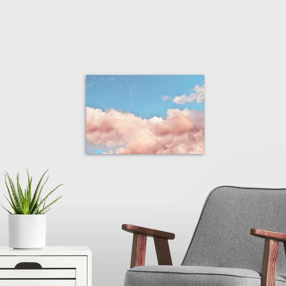 A modern room featuring Toasty Clouds II