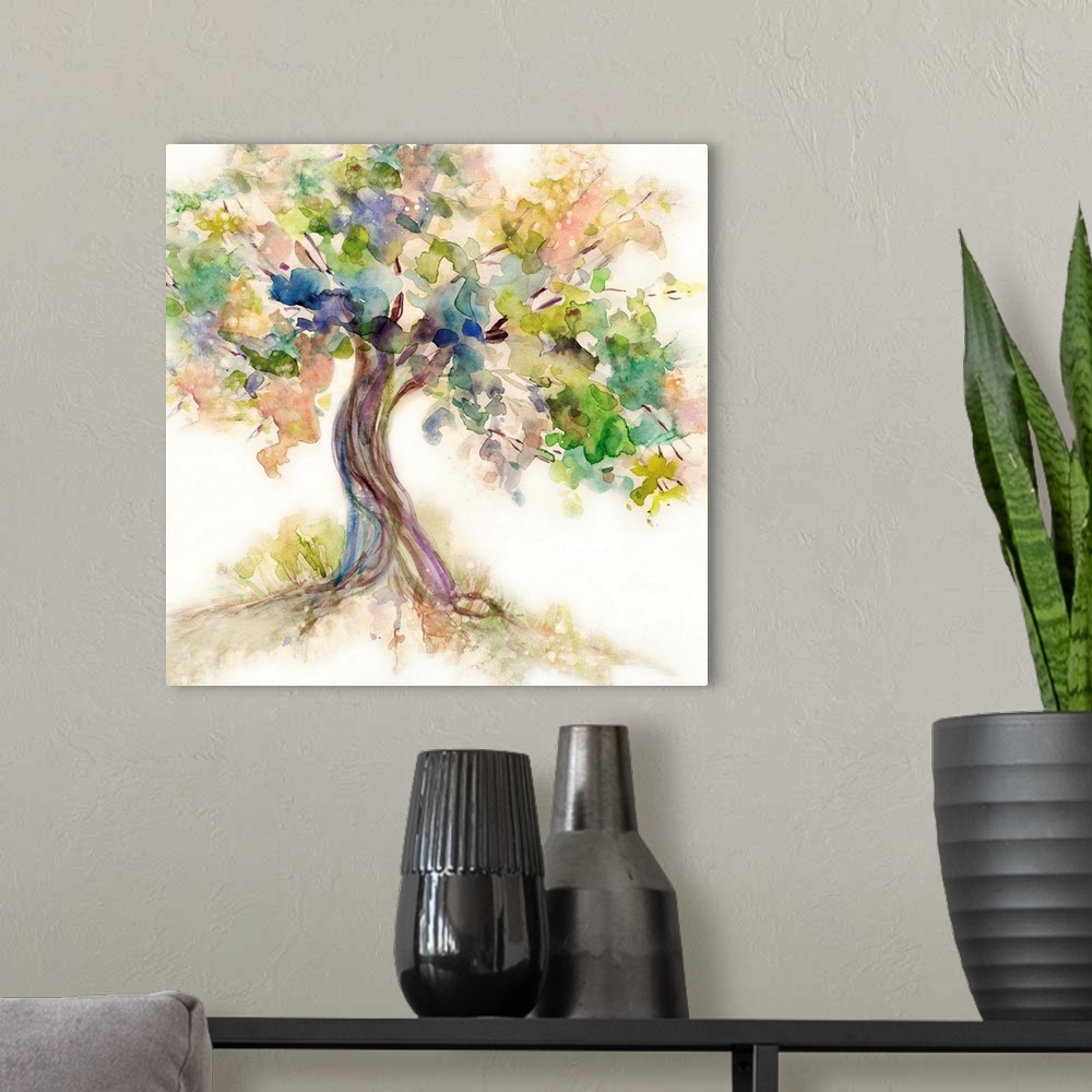 A modern room featuring Tree of Life
