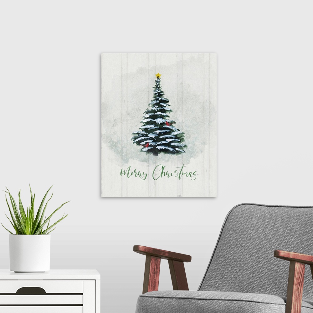 A modern room featuring Winter Pine Christmas