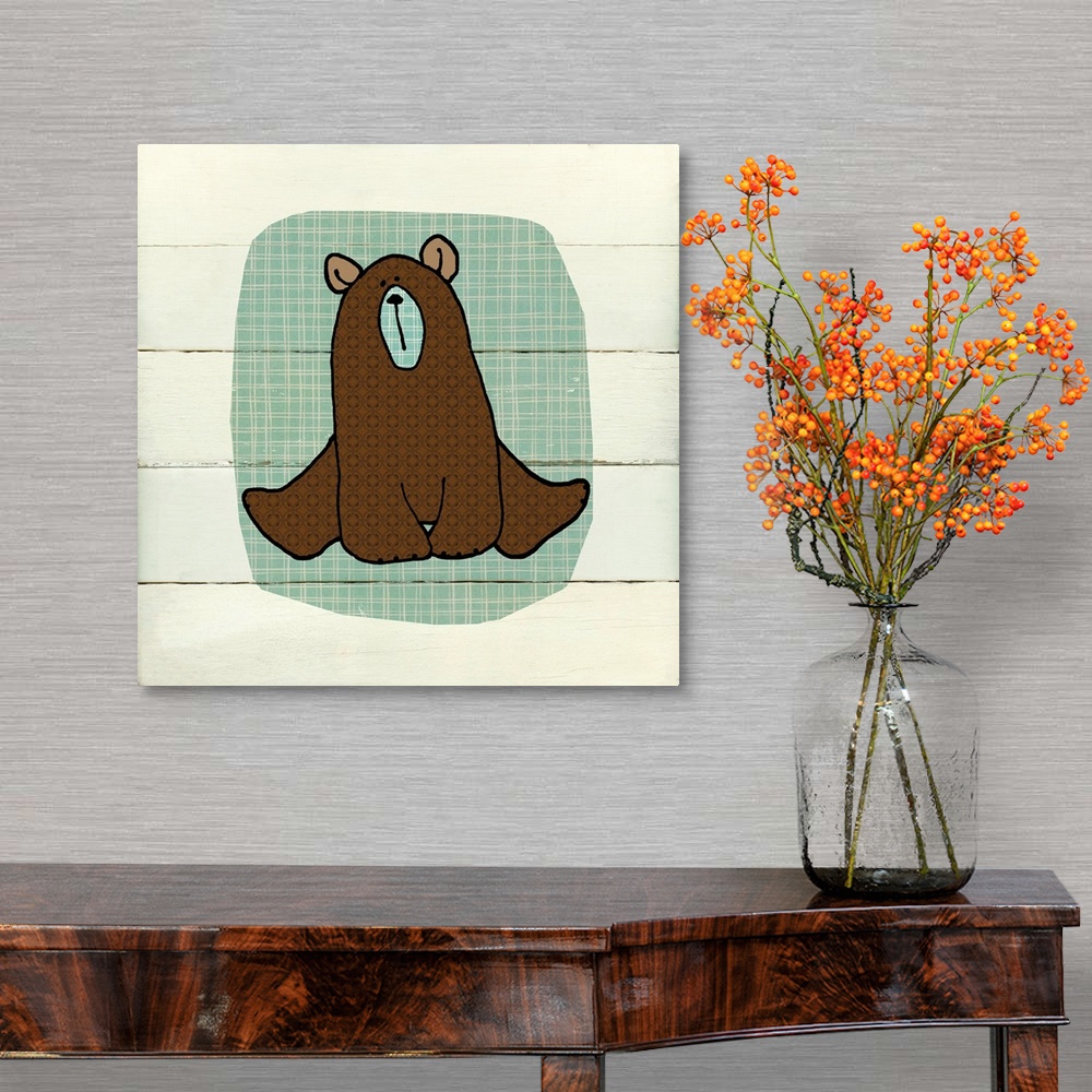 A traditional room featuring Woodland Creatures Bear