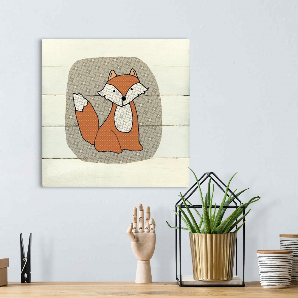 A bohemian room featuring Woodland Creatures Fox