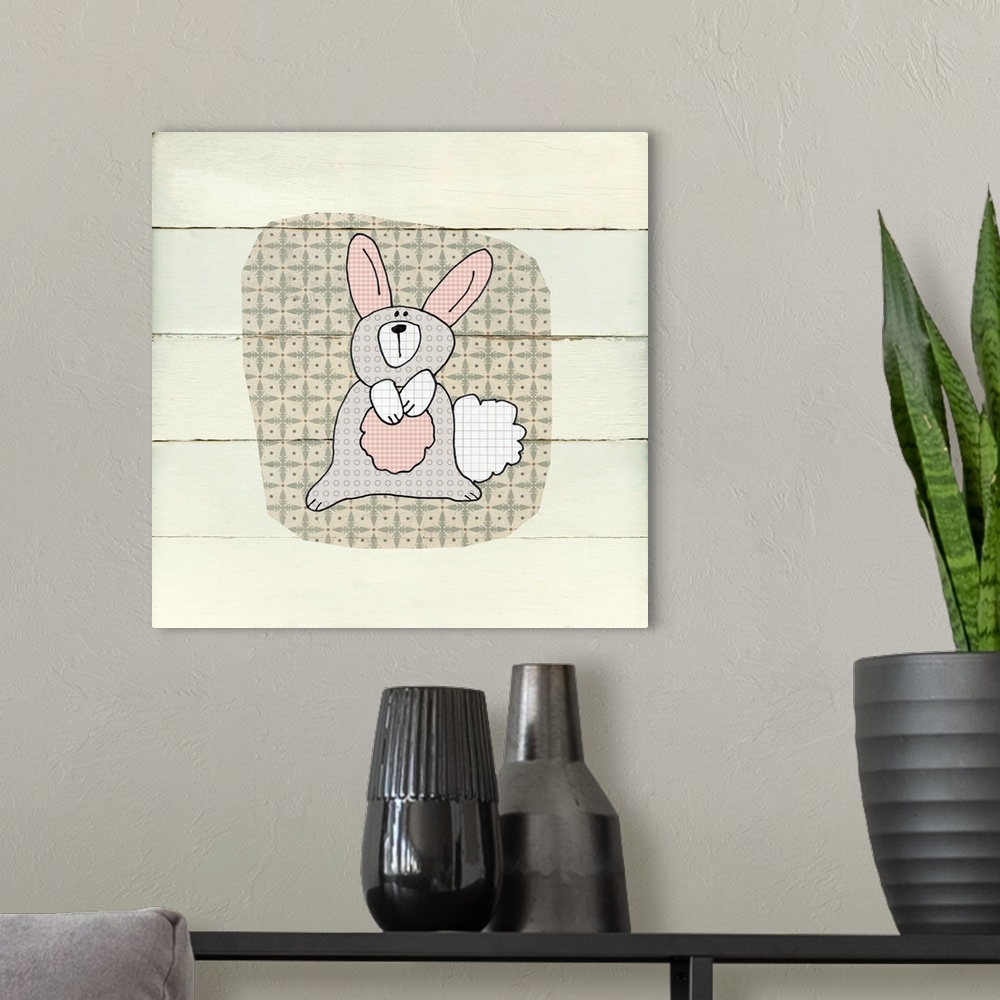 A modern room featuring Woodland Creatures Rabbit