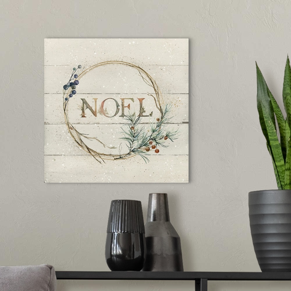 A modern room featuring Wreath Of Noel