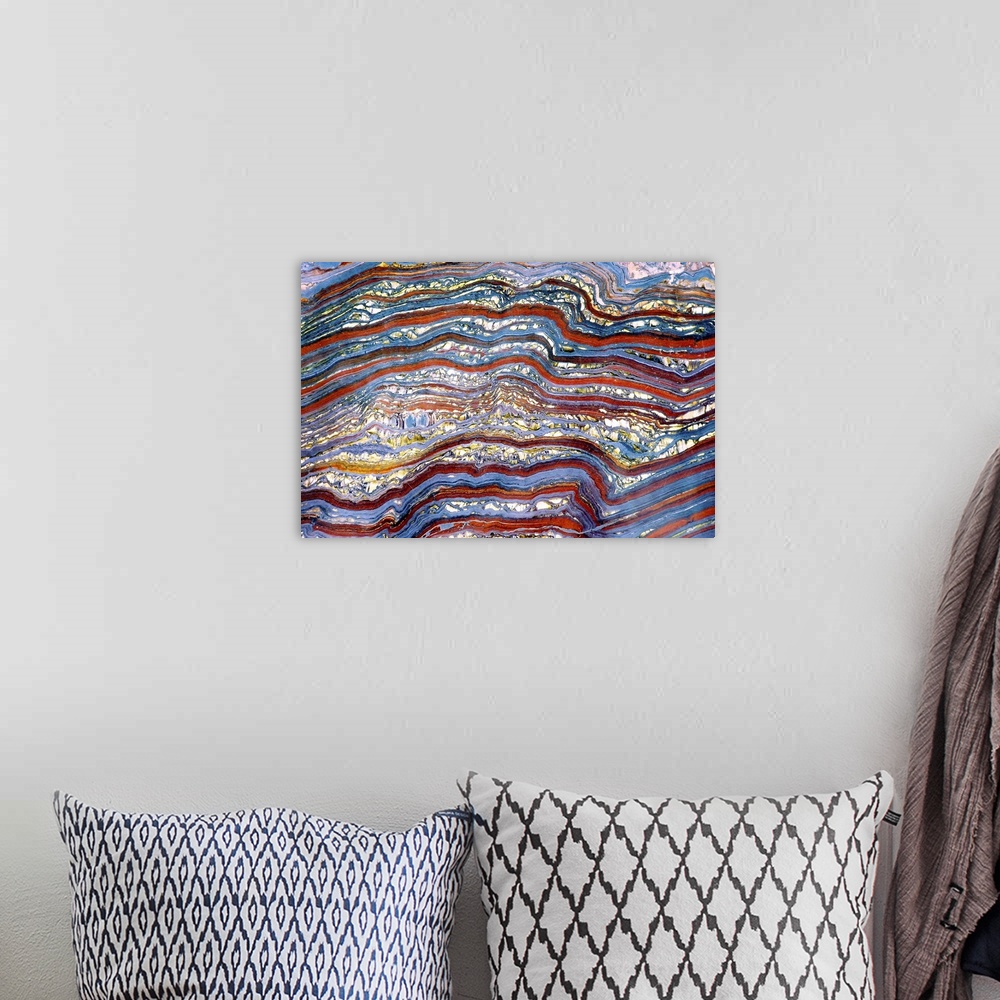 A bohemian room featuring Banded Iron I