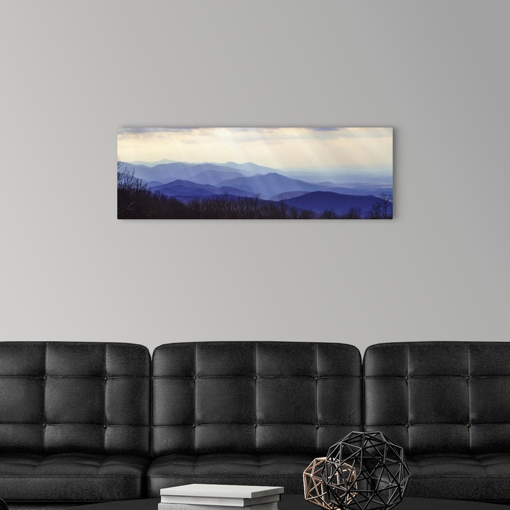 A modern room featuring Blue Ridge Winter I