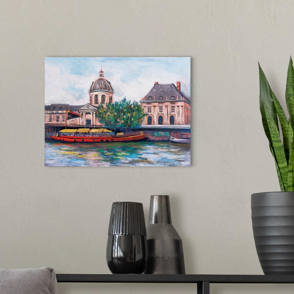 A modern room featuring Boats In Paris II