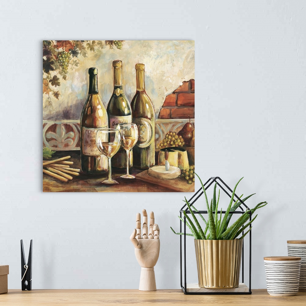 A bohemian room featuring Bountiful Wine Square I