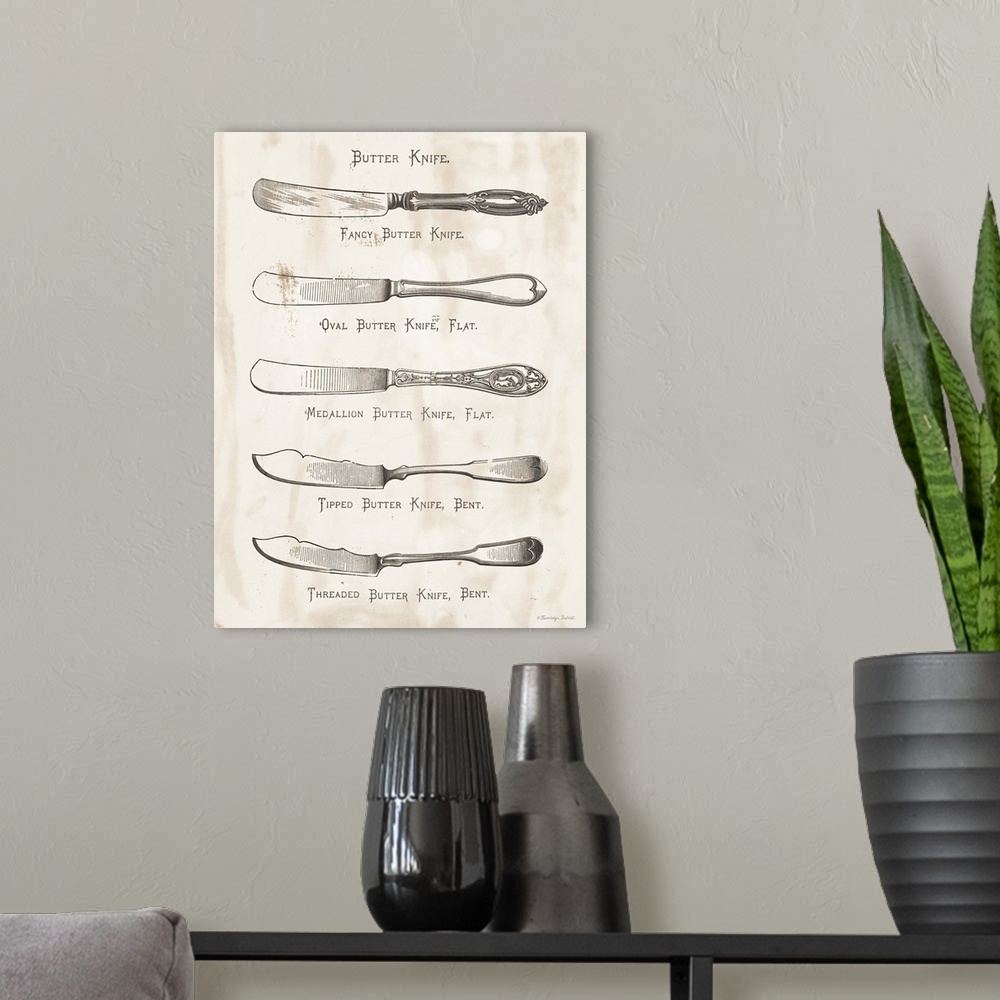 A modern room featuring Butter Knives