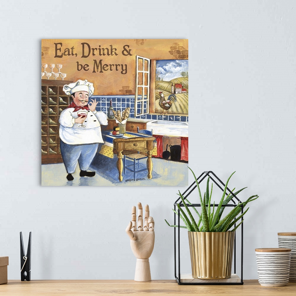A bohemian room featuring Chef I