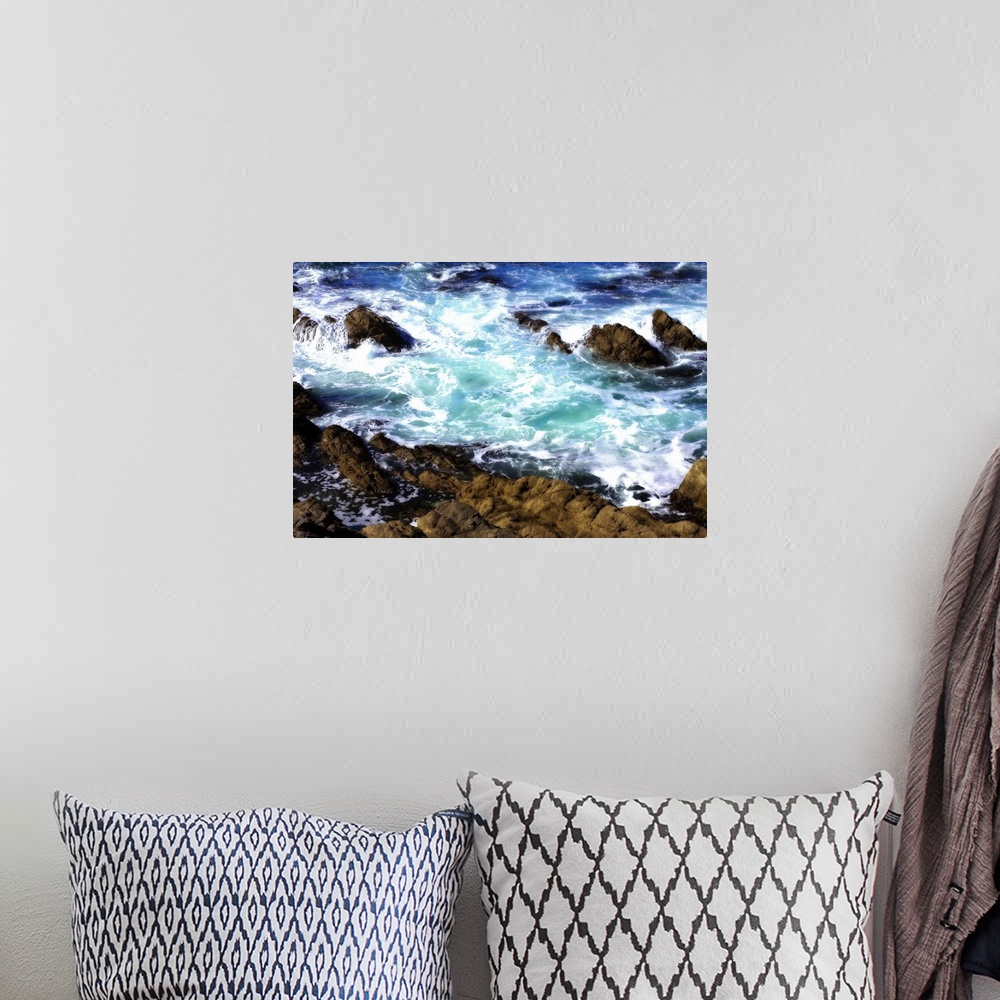 A bohemian room featuring Churning Surf 1