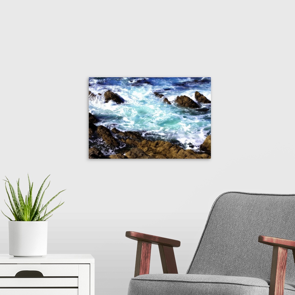 A modern room featuring Churning Surf 1