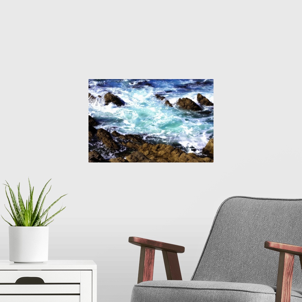 A modern room featuring Churning Surf 1