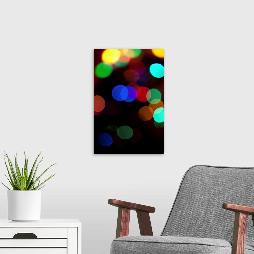 A modern room featuring Colorful Bokeh