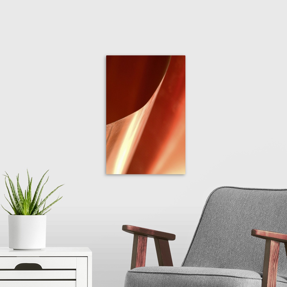 A modern room featuring Copper Curves II