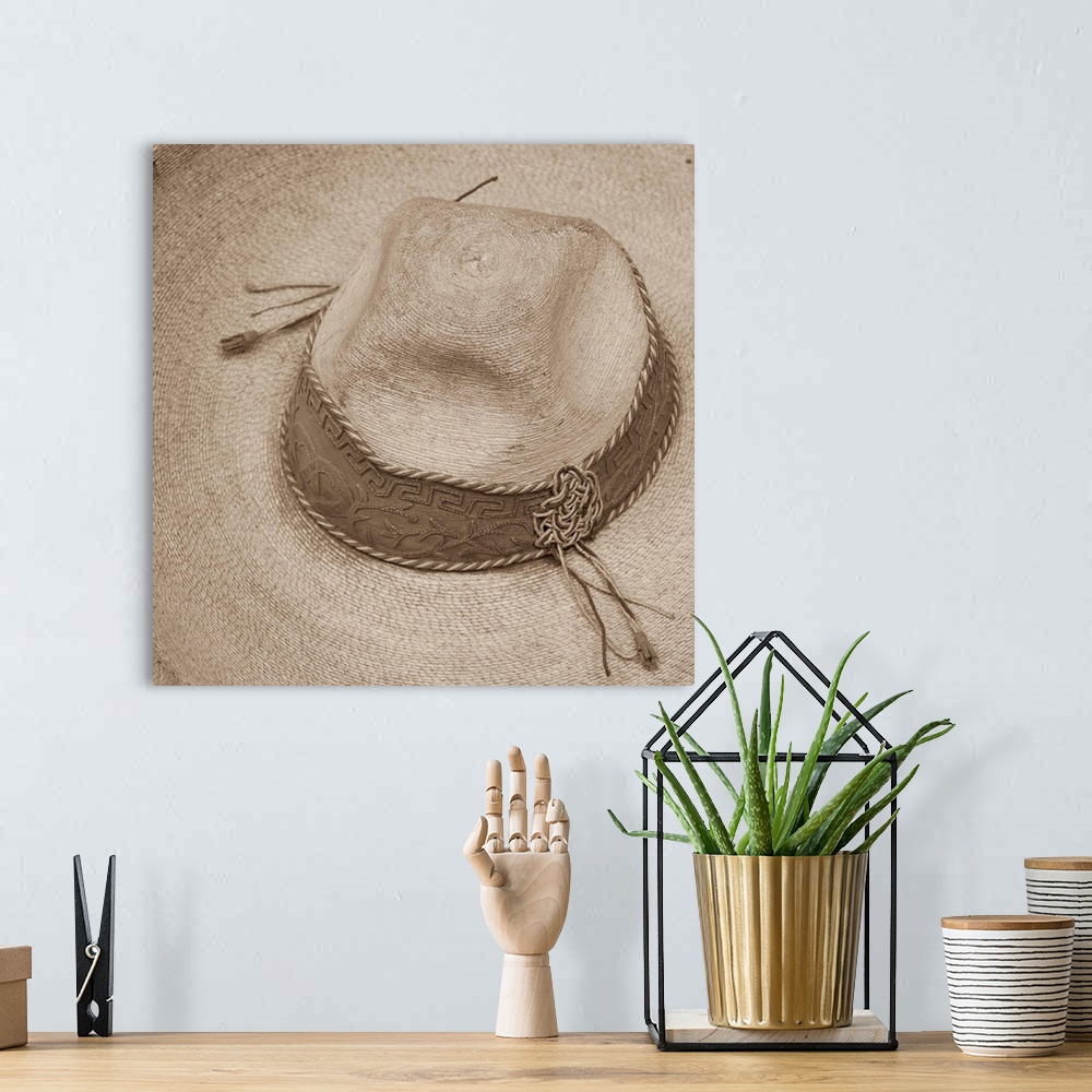 A bohemian room featuring Cowboy Hat
