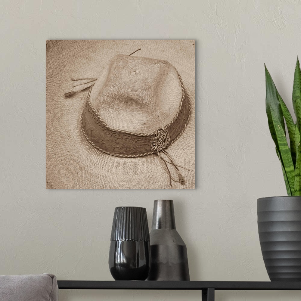 A modern room featuring Cowboy Hat