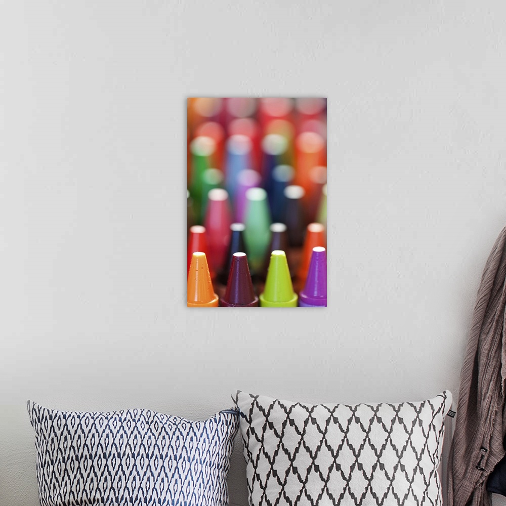 A bohemian room featuring Crayons - abstract
