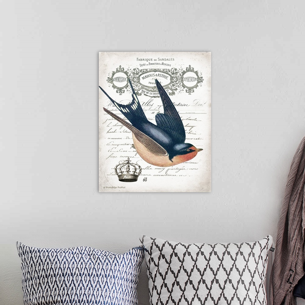 A bohemian room featuring French Swallow II